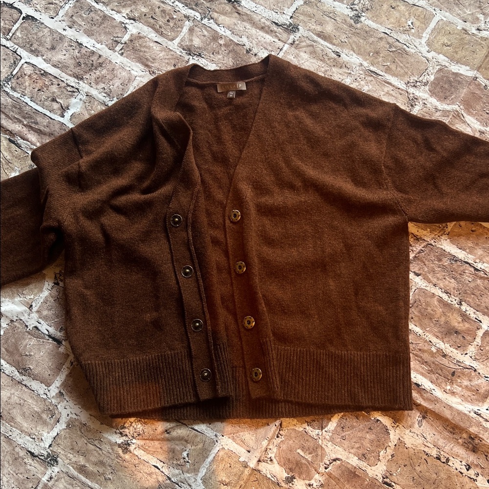 Wool cashmere blend cardigan - Picture 3 of 6